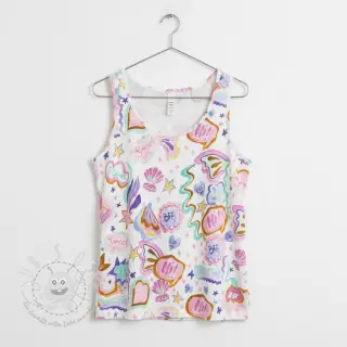 Jersey Shells white digital print