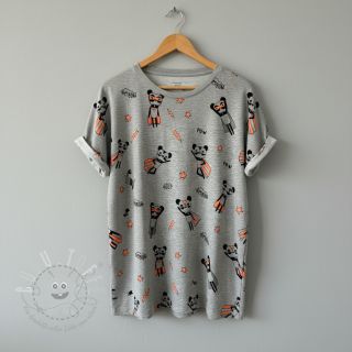 Jersey NEON Super heroes light grey melange