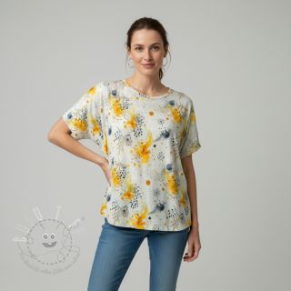 Jersey VISCOSE Soothing Fields yellow digital print