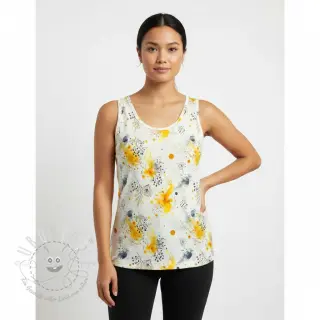 Jersey VISCOSE Soothing Fields yellow digital print