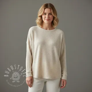 Jersey Baumwoll-Leinen WAFFLE SIMPLY NATURAL