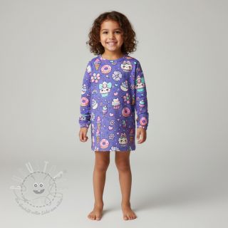 Jersey Sweet food lavender digital print