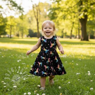 Jersey Unicorns parade black digital print