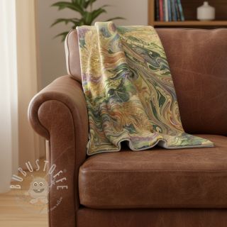 Kunstfell Peacock green digital print