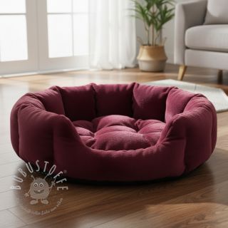 Kunstfell SMOOTH bordeaux