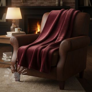 Kunstfell SMOOTH bordeaux