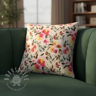 Kunstfell Flower multicolour