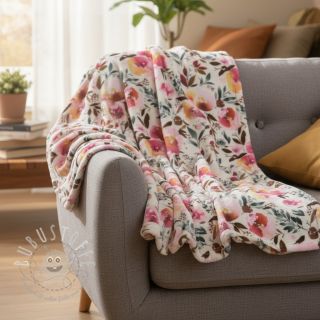 Kunstfell Flower multicolour