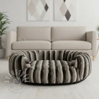 Kunstfell Stripe dark brown