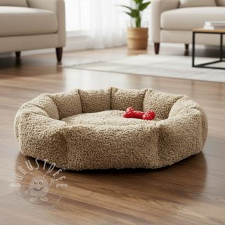 Kunstfell Curly beige