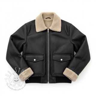 Bekleidungskunstleder Bounded Cantara black