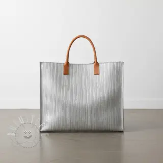 Kunstleder ECORCE argent
