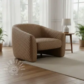 Kunstleder MATELASSE taupe
