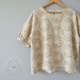 Viskosestoff leinen Desert flowers design A