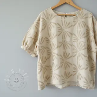 Viskosestoff leinen Desert flowers design A