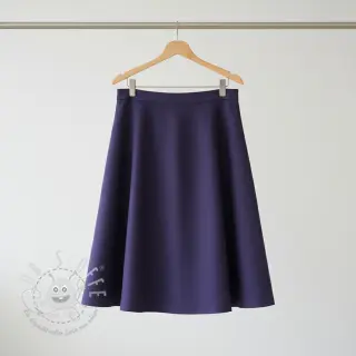 Viskosestoff leinen WASHED navy