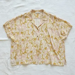 Viskosestoff leinen CREPE Flowers Tomi digital print