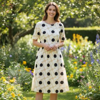 Viskosestoff leinen Waxflower design B digital print