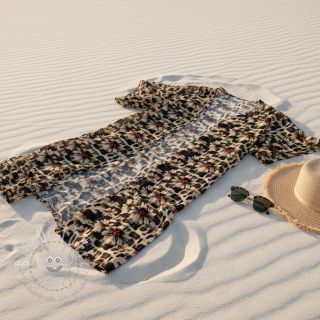 Viskosestoff leinen Daisy design B digital print