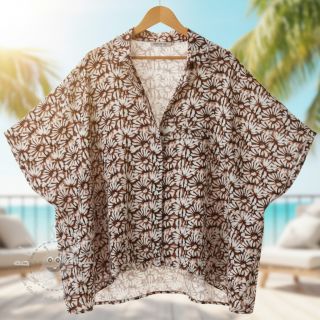 Viskosestoff leinen Dandelions digital print