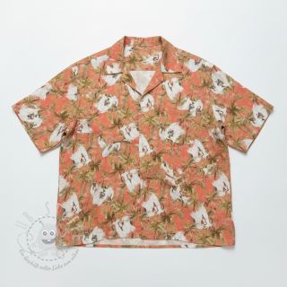 Viskosestoff leinen Crane bird design B digital print