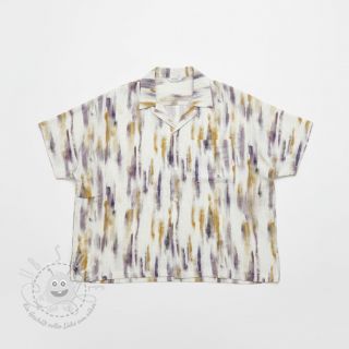 Viskosestoff leinen Natural Lin Lina green digital print