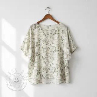 Viskosestoff leinen Natural Lin Lissy ecru digital print