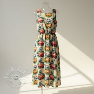 Viskosestoff leinen Clover design D digital print