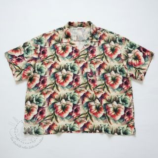 Viskosestoff leinen Azalea design A digital print