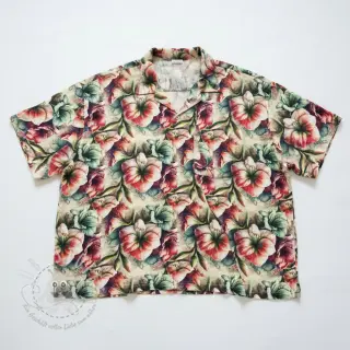 Viskosestoff leinen Azalea design A digital print