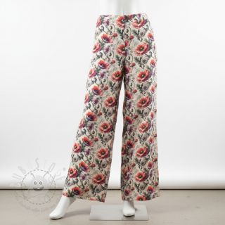 Viskosestoff leinen Liana design C digital print