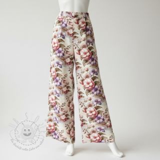 Viskosestoff leinen Casia design C digital print