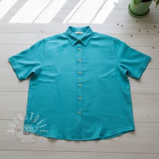 Viskosestoff leinen PREMIUM ocean blue