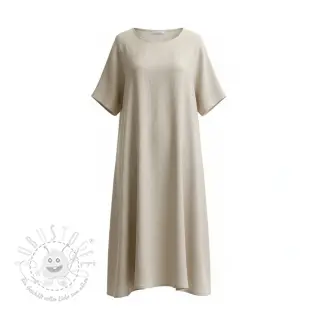 Viskosestoff leinen PREMIUM sand