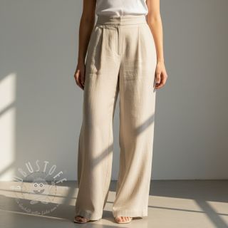 Viskosestoff leinen PREMIUM sand