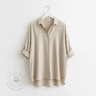 Viskosestoff leinen PREMIUM sand