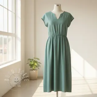 Viskosestoff leinen PREMIUM dark old green