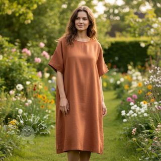 Viskosestoff leinen PREMIUM brick