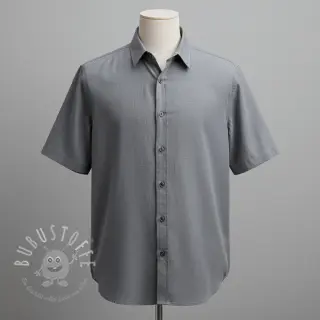 Viskosestoff leinen PREMIUM middle grey