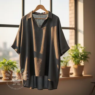 Viskosestoff leinen PREMIUM dark grey