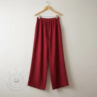 Viskosestoff leinen PREMIUM dark red