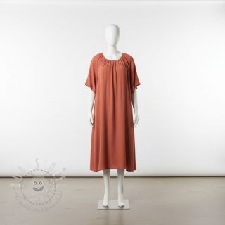 Viskosestoff leinen CRINCLE clay