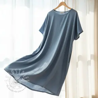 Viskosestoff leinen CRINCLE blue shadow