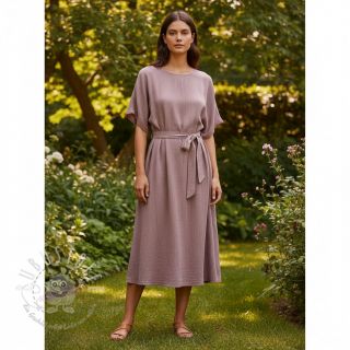 Viskosestoff leinen CRINCLE old blush