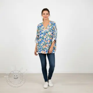 Viskosestoff RADIANCE Flower Jane digital print