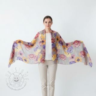 Viskosestoff RADIANCE Flower Elia digital print