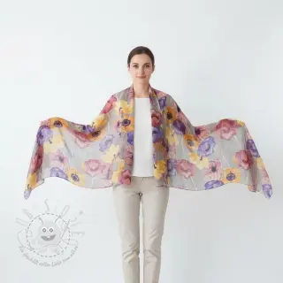 Viskosestoff RADIANCE Flower Elia digital print