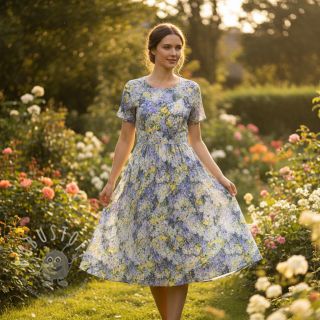 Viskosestoff RADIANCE Flower Ciri digital print