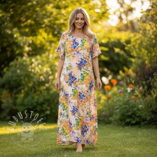 Viskosestoff RADIANCE Danaan yellow digital print