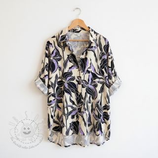 Viskosestoff ROSELLA STRETCH Flowers